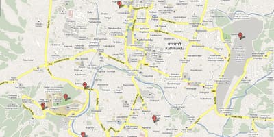 नक्शे के ktm नेपाल