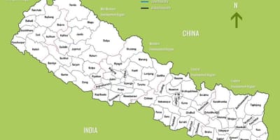एक नक्शा नेपाल के