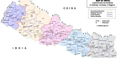 नेपाल के मानचित्र ग्राम रक्षा समिति