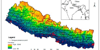 नेपाल के मानचित्र जलवायु