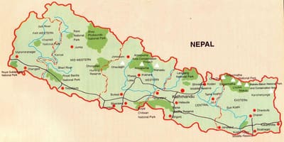 नेपाल के मानचित्र रेलवे बुटवल