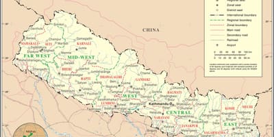 रेलवे के मानचित्र नेपाल