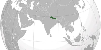 नक्शा पृथ्वी की नेपाल