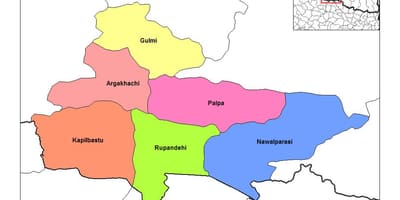 नक्शे के rupandehi नेपाल