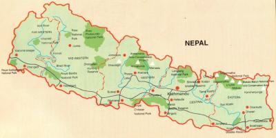 नेपाल के पर्यटन मानचित्र नि: शुल्क